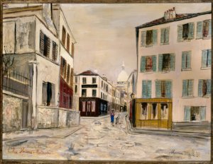 Via Norvins a Montmartre da Maurice Utrillo