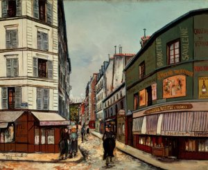 Rue Sevestre, Montmartre  da Maurice Utrillo