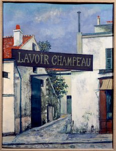 Il lavatoio di Champeau, XX secolo (olio su tela)