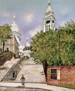 I gradini del Sacro Cuore, Montmartre da Maurice Utrillo