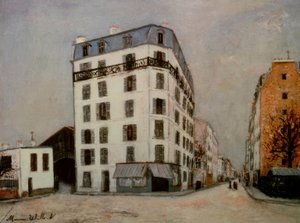 case di periferia da Maurice Utrillo