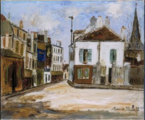 strada di periferia da Maurice Utrillo