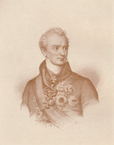 Principe Clemens Wenzel Nepomuk Lothar Von Metternich-Winneburg, c1830, 1896 da Maurin