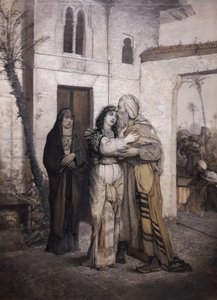 Recha che accoglie suo padre da Maurycy Gottlieb