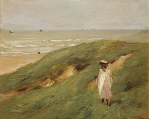 Zerbino 1art1 Con Opera D'arte 'Due Cavalieri Sulla Spiaggia' Di Max Liebermann | 60x40 Cm | Tappetino In Poliammide Con Fondo Antiscivolo | Resistente Ai Raggi UV E Lavabile In Lavatrice
