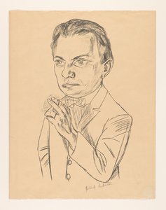 Autoritratto con sigaretta da Max Beckmann (signed by artist)