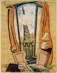 Vista dalla finestra (Torre Eiffel) da Max Beckmann