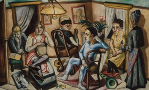 Prima del ballo in maschera da Max Beckmann