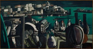 Vista su Genova: Il porto di Genova da Max Beckmann