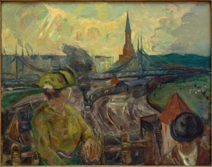 Vista sulla stazione di Gesundbrunnen da Max Beckmann