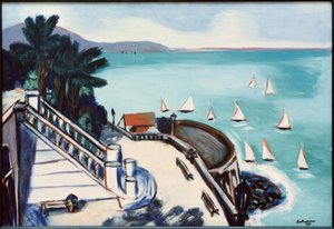 Vista dalla terrazza a Monte Carlo da Max Beckmann