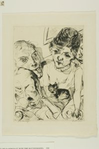 Sera, tavola dieci da Gesichter da Max Beckmann