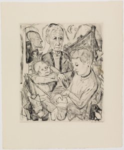 Scena familiare (famiglia Beckmann) da Max Beckmann