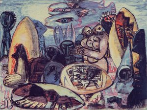 Paesaggio fantastico da Max Beckmann