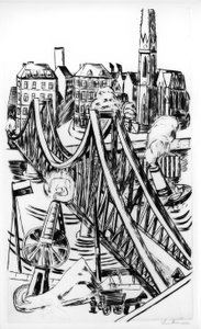 Grande ponte (Il ponte di ferro a Francoforte sul Meno) da Max Beckmann