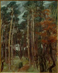 Foresta di Hermsdorf in un giorno grigio da Max Beckmann