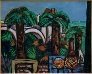 Paesaggio con tre palme. Beaulieu da Max Beckmann