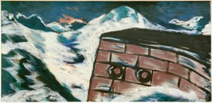 Molo durante la tempesta da Max Beckmann