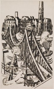 Grande ponte (Eiserner Steg a Francoforte sul Meno) da Max Beckmann