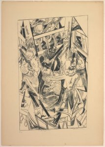 Malepartus, tavola otto da Die Hölle da Max Beckmann