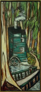 Mulino nella foresta di eucalipti (Mills College) da Max Beckmann