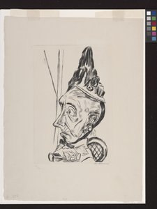 Vecchia Donna Con Cuffia da Max Beckmann