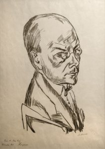 Ritratto di Georg Swarzenski da Max Beckmann