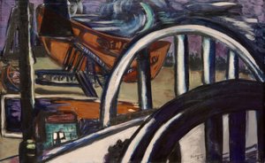 Cantiere navale. Ponte di ferro da Max Beckmann