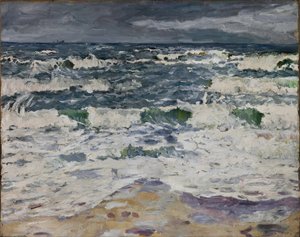Paesaggio marino, 1907 circa (olio su tela) da Max Beckmann