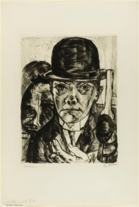 Autoritratto con bombetta da Max Beckmann