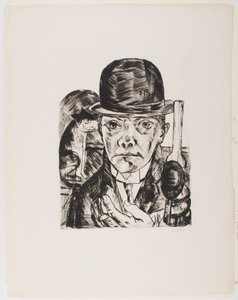 Autoritratto con bombetta da Max Beckmann