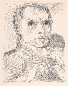 Autoritratto con stilo da Max Beckmann