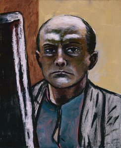 Autoritratto in oliva e marrone da Max Beckmann