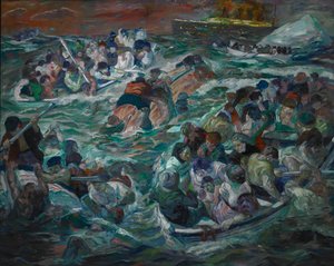 Affondamento del Titanic da Max Beckmann
