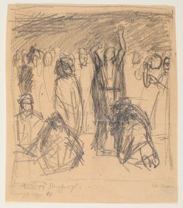 Schizzo per il Sermone della Montagna da Max Beckmann