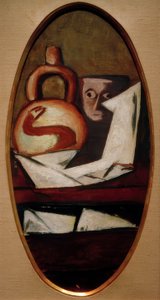 Natura morta con figura messicana da Max Beckmann