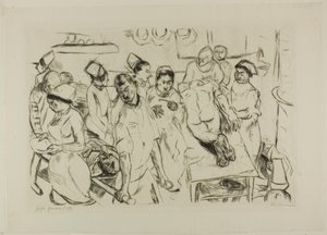 La grande operazione, tavola diciotto da Gesichter da Max Beckmann