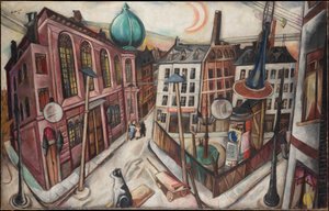 La sinagoga di Francoforte sul Meno da Max Beckmann