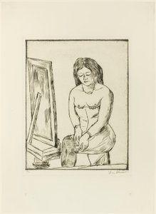 Toilette (Davanti allo specchio) da Max Beckmann