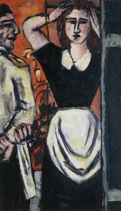 Cameriere e addetto al guardaroba da Max Beckmann