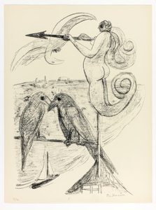 Segnavento, tavola due da Day and Dream da Max Beckmann