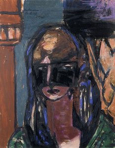 Donna con maschera da Max Beckmann