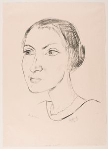 Donna con collana (signora Parcus) da Max Beckmann