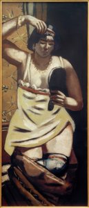 Zingara, nudo con specchio