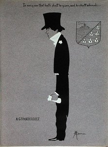 Caricatura di Alfred Gwynne Vanderbilt (1877-1915), da 