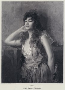 Teodora (incisione) da Max Ferdinand Bredt