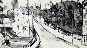 Strada dei sobborghi, c1900-1944 da Max Jacob