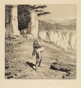Adamo (Eva e il futuro, opus III, tavola 5) da Max Klinger