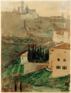 Veduta di Siena da Max Klinger