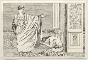 Cupido e Psiche: Psiche e Giunone, 1880 da Max Klinger
